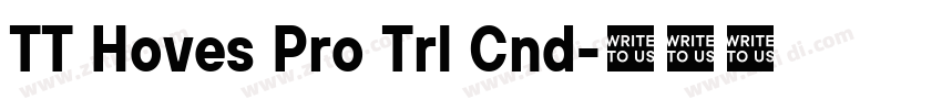 TT Hoves Pro Trl Cnd字体转换